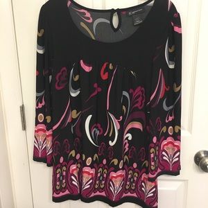 INC Colorful Tunic Size LP